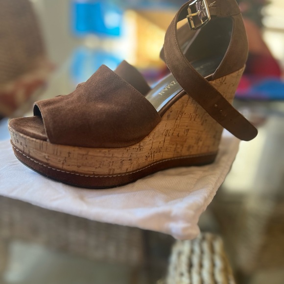 Stuart Weitzman Platform Sandals size 8 - Picture 6 of 9